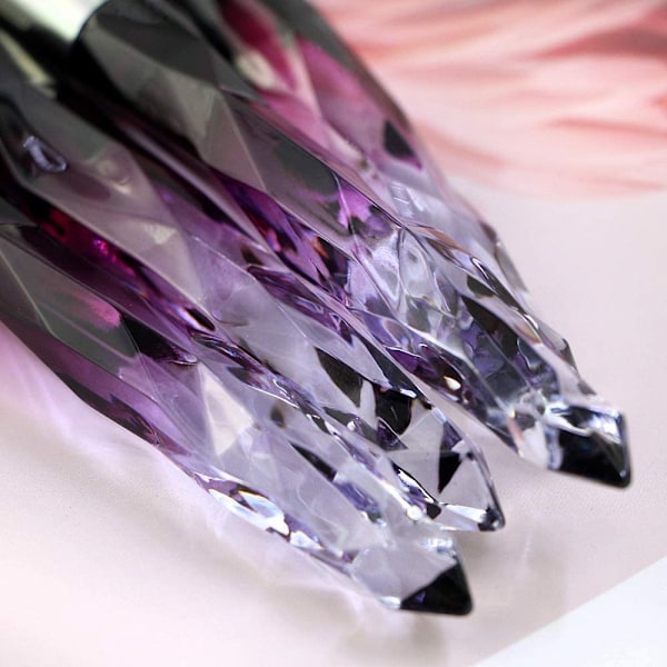 Professionel Makeupbørste 10 stk Bløde Hår Makeupbørster Eyeliner Øjenbryn Lip Contour Blending Brush Set Purple