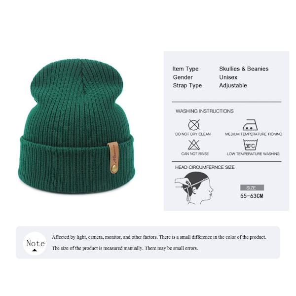 Strikket Lue Høst/Vinter 1 stk gray