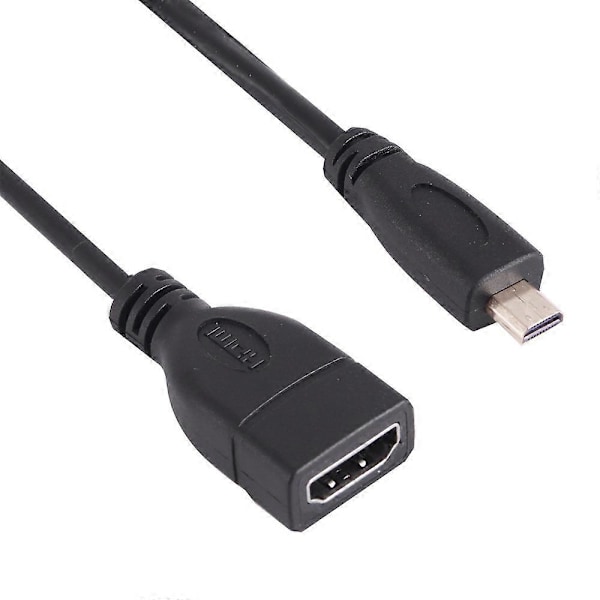 17cm Micro HDMI Hann til HDMI Hunn Adapterkabel