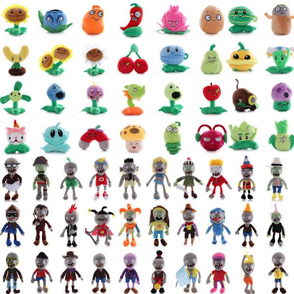 13-20cm Plants vs Zombies Plyschleksaker Dockor PVZ Solros Chomper Melon Peashooter Växter Mjuka Stoppade Leksaker för Barn Style 01