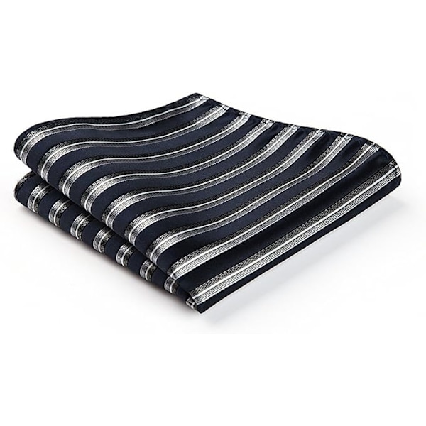 Herre Bryllupsslips Plaid/Houndstooth Slips og Lommetørklæde Herre Slips & Lommetørklæde Sæt (A-Navy/Grå)