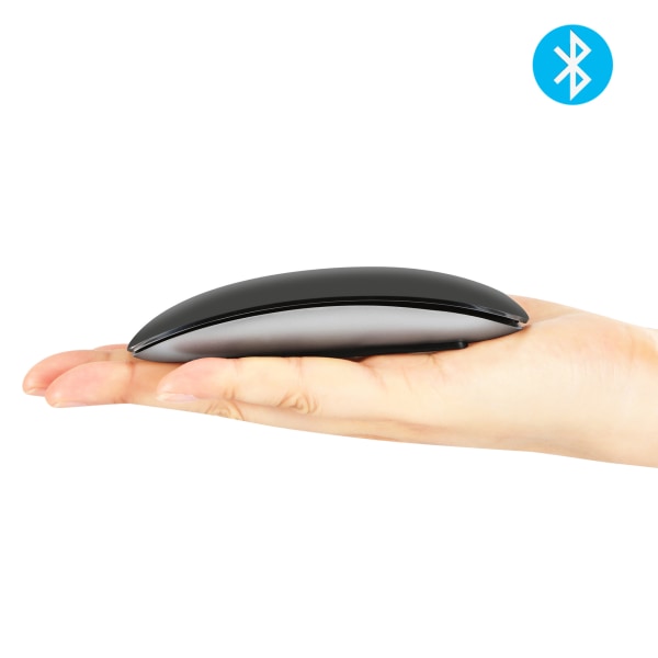 Bluetooth 5.0 Wireless Mouse Mute Multi-Arc Touch Mouse Slim Magic Mouse Black