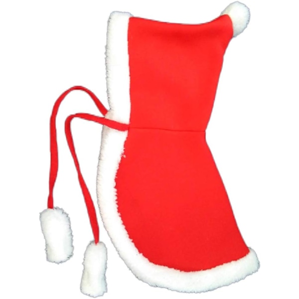 Hundkläder för Jul Katt Jul Semesterdräkt Röd Julkapp Huvad Kappa Vinter Ytterkläder M