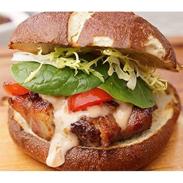 Innovativ 8-i-1 Burgerpresse & Frysebeholder Laver 8 Kvart-Punds Burgere 900g, Lækre Fantastiske Burgere, Let At Rengøre & Tåler Opvaskemaskine