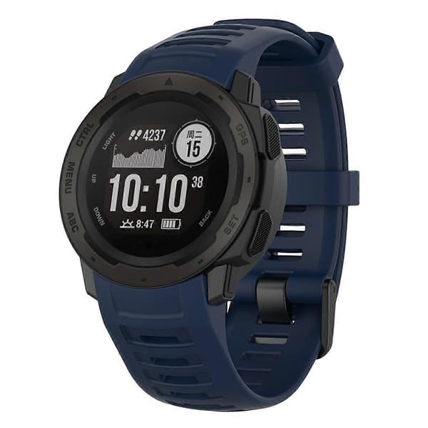 Typ D Silikon Armbandsur för Garmin Instinct Tactical/Instinct Tide/Instinct 2/Instinct Wrist Style D