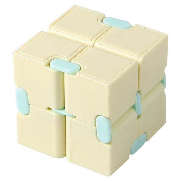 Fidget Leker uendelighetskube Antistress yellow