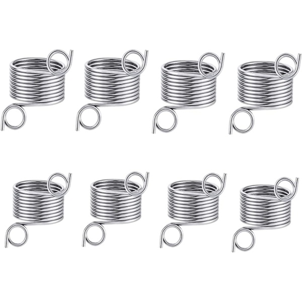 8 Stykker Strikkeløkke Rustfrit Stål Metal Garnføring Fingerholder Hækling