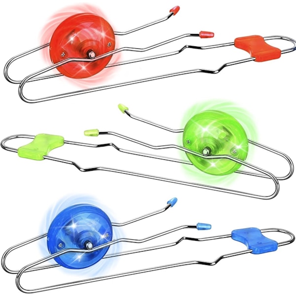 3 kpl Valo Magneettinen Gyro-pyörä, Lasten Klassinen Vintage Temppu Jo-jo Aisti Fidget Lelu, Hienot Ainutlaatuiset Nostalgia Lahjat Hauskat Sukkatäytteet