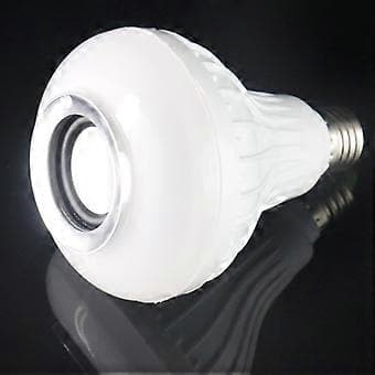 E27 RGB LED Lyslampe Højttaler