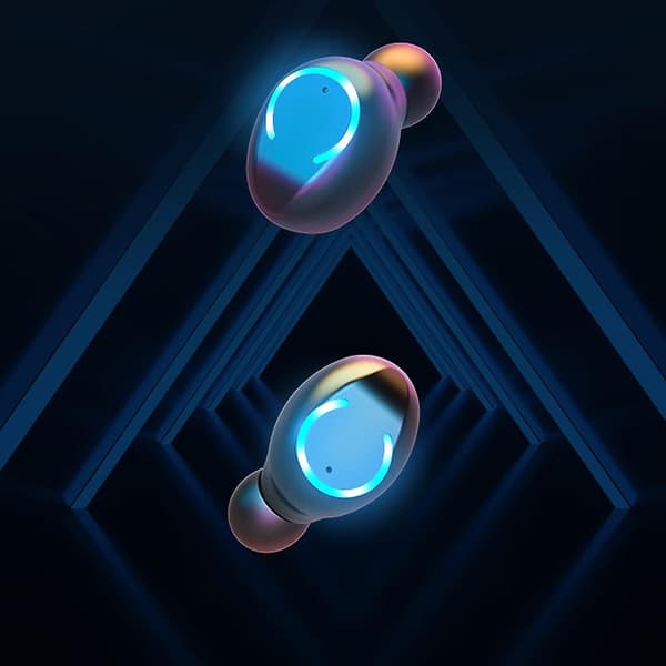 Trådløse ørepropper Bluetooth 5.0 Hodetelefoner Premium Lydkvalitet Berøringskontroll LED-Display