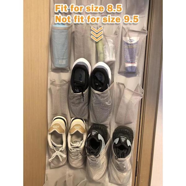 Skoorganiser til dør, 24 rum, medium, hvid