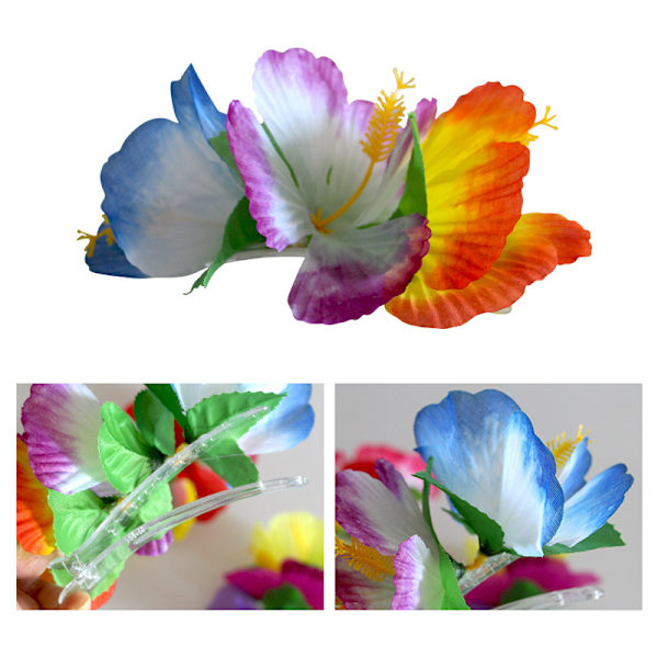 Halloween Jul Hawaii Luau Hulakjol Solglasögon Blomsterhalsband Armband Outfit Tropiskt Tema Party Dekoration Kostym Set