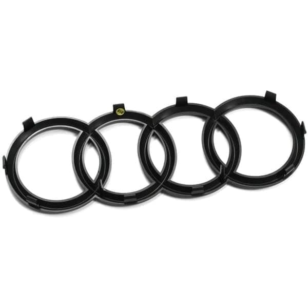 273 mm Audi 82A071801 Grillplade, Ringe Black Edition Emblem Blackline Logo Sort