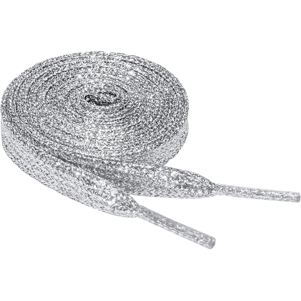 Glitter Snørebånd - Glitrende Flade Sko Snørebånd Til Sneakers Og Lærredssko 1,3 m / 51,18 in 1.3m