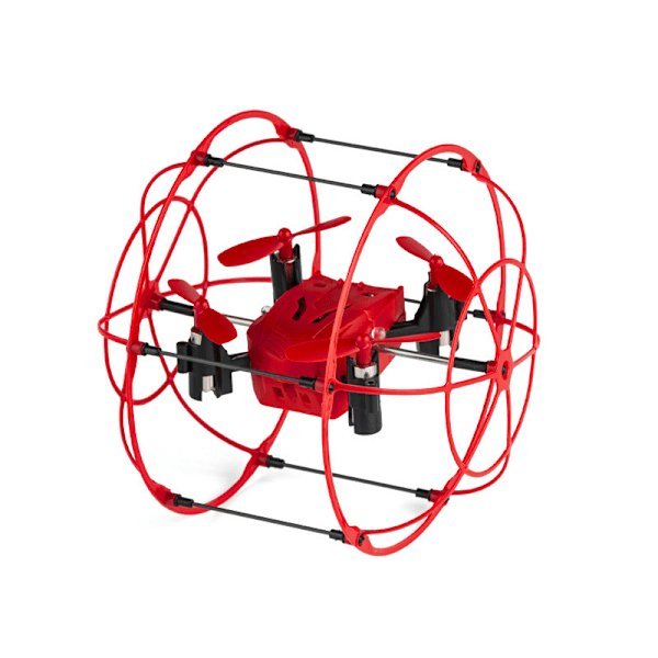 Fjärrstyrd drönare för barn - Mini Drönare Sfärisk Rullande Quadcopter 360 Graders Flip RÖD