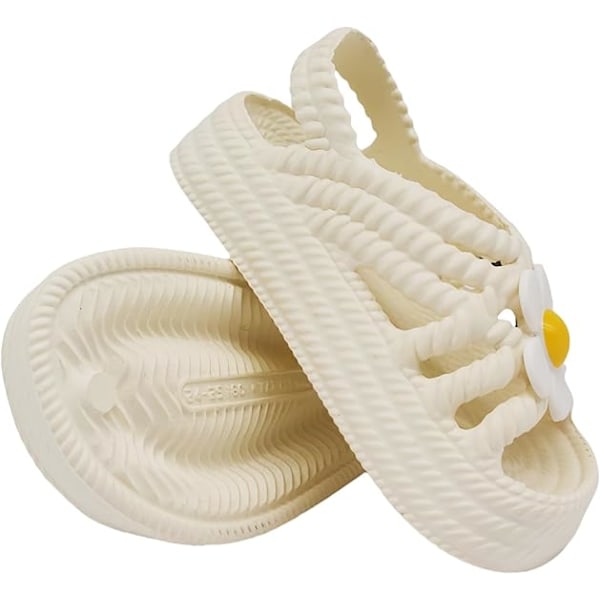 Sandaler til små piger og drenge, sommerkjolesko til små piger og drenge, afslappede sandaler til små børn white Size 28-29,inner length 17.5cm