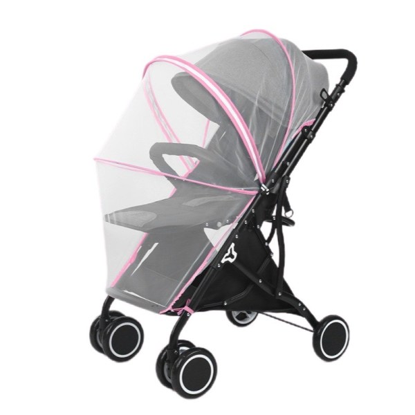 Baby Cover Barnvagn Solskydd Barnvagn mörkläggningsgardin pink