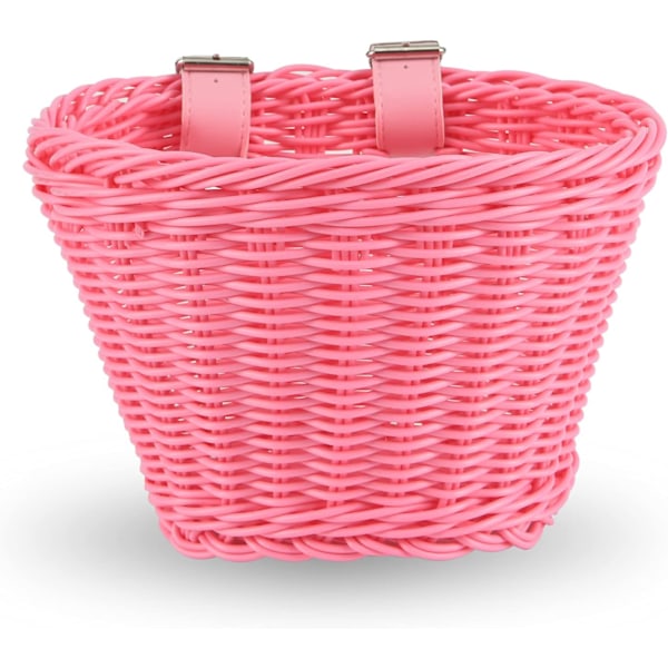 Barncykelkorg för 12-16 tum barncyklar, pojkar & flickors cykeltillbehör Pink
