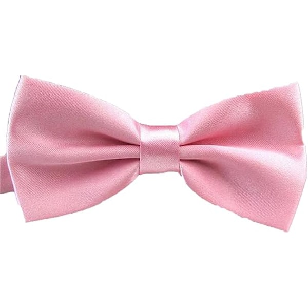 Herr Slipsnodd Justerbar Längd Bröllop Man Mode Pojkar Satin Slipsnodd pink