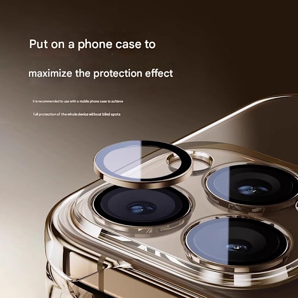 Kameran linssin suojakalvo iPhone 15pro/15promax -puhelimille, 3 kpl, linssin suojakalvo, HD läpinäkyvä karkaistu kovuus naarmuuntumaton kuplaton balck 15pro/15promax