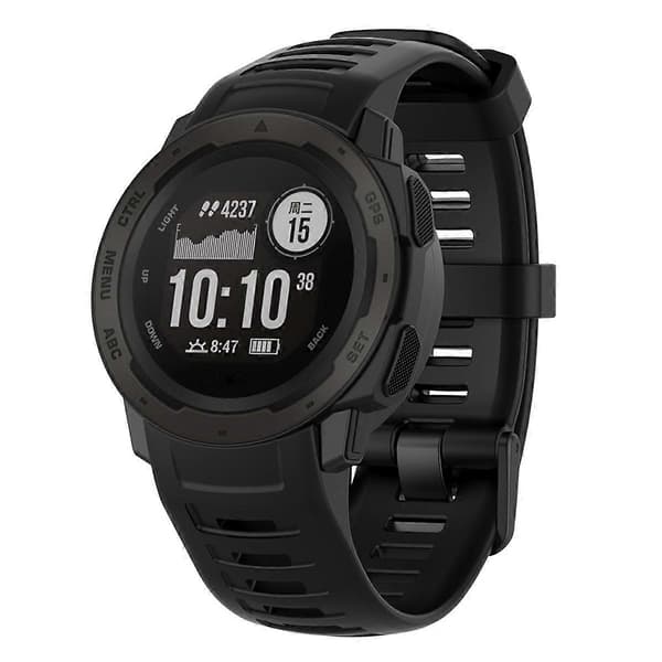 Typ A Silikon Armband för Garmin Instinct Tactical/Instinct Tide/Instinct 2/Instinct Wrist Style A