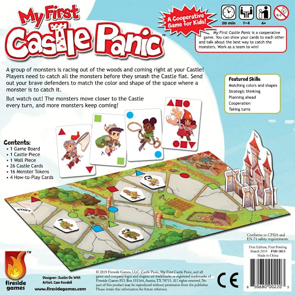 Fireside Games My First Castle Panic, Monivärinen