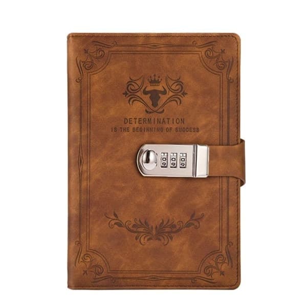 Passordbok Dagbok BRUN Brun brown