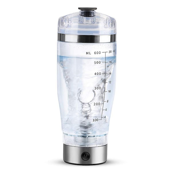 450ML/600ml Bärbar Rörelseblandande Vattenflaska Vortex Tornado Pp Gratis Kökstillbehör Elektrisk Automatisk Proteinskakare 600ML