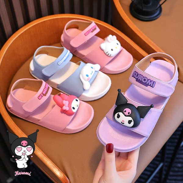 Sommer Udendørs Skridsikre Sandaler til Piger, Med Bløde Såler og Letvægtsdesign, Perfekt til Stranden. Pink Hello Kitty 16 Recommended foot length 16cm