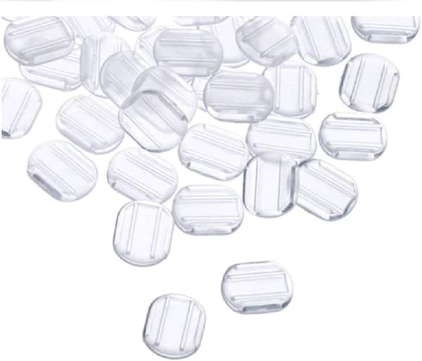 100 st transparenta bekväma örhängeskuddar för clips