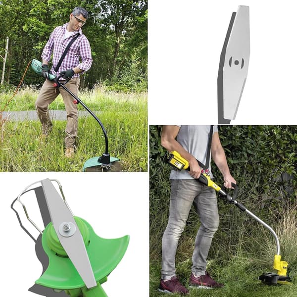 12 stk. erstatningsblader, kompatible med elektrisk gresstrimmer, kantklipperblad, gressklipper tilbehør