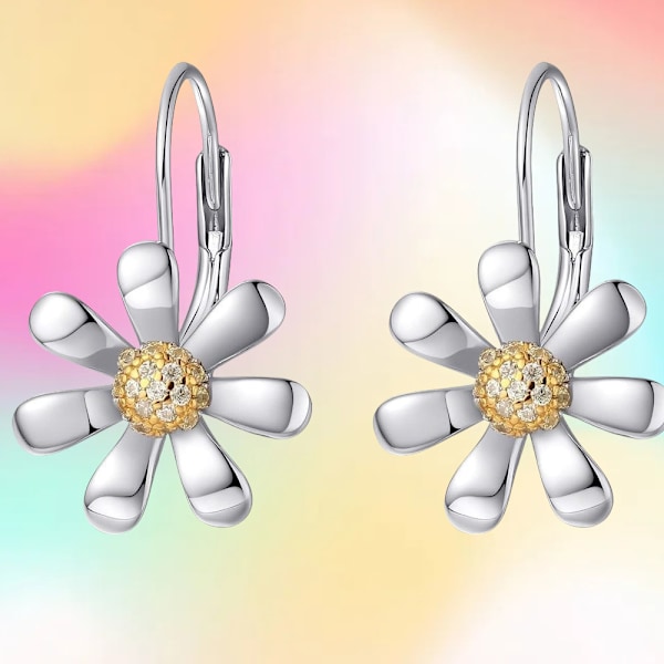 Chica Daisy Örhängen - Legering, Flerfärgade, Perfekt Present för Födelsedagar & Jul, Perfekt för Vinter, Nyår
