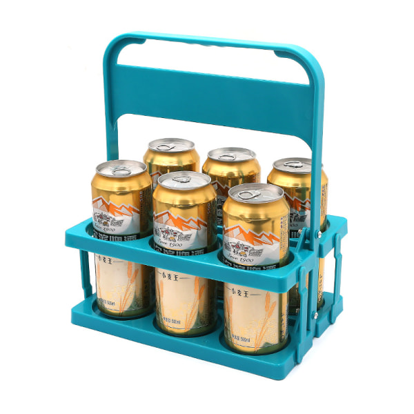 Flaskhållare Ölkorg - Bärbar öl- och flaskhållare, Mugghållare för vinkorg Green
