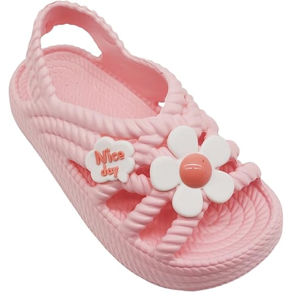 Taaperoikäisten tyttöjen ja poikien sandaalit, pienten tyttöjen ja poikien lasten kesäjuhlakengät, pienten lasten vapaa-ajan sandaalit pink Size 24-25,inner length 15.5cm