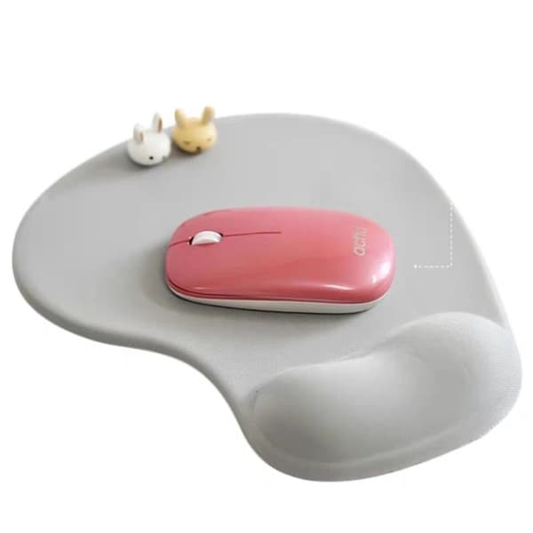 Kontor Musemåtte med Gel Håndledsstøtte - Ergonomisk Gaming Skrivebordsmusemåtte Håndledshvile - Design Gamepad Måtte Gummibase til Bærbar Computer
