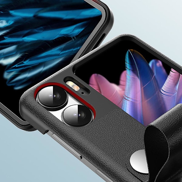 PU læder etui kompatibelt med Find N2 Flip 5G Smartphone