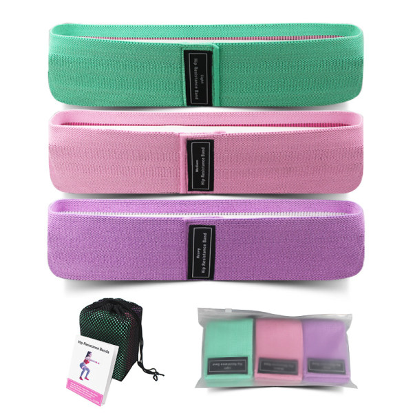 3-pack yogaband, motståndsband, rumplyftband, knäböjslyftband