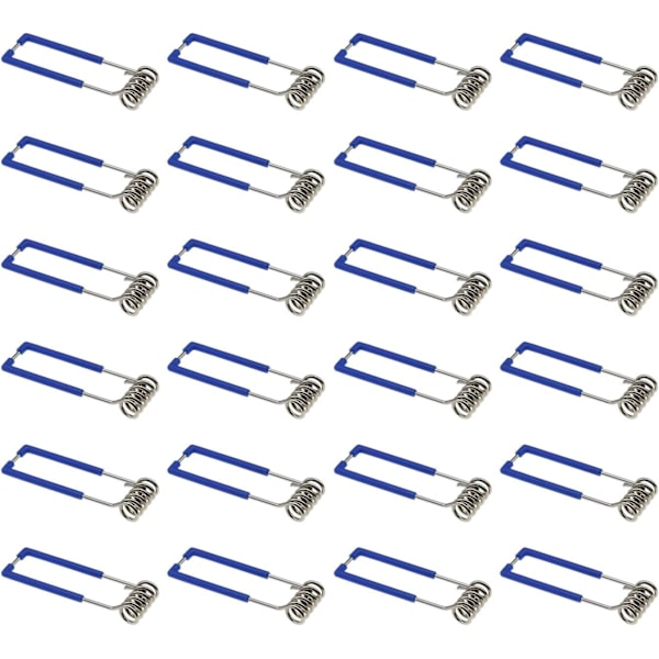 24-pack fjäderklämmor för infälld spotlight GU10 MR16 1,5 x 60 mm