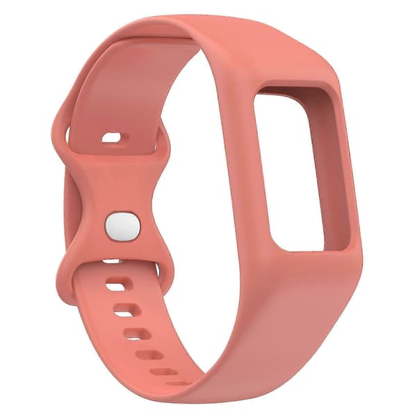 Integreret silikonerem til Fitbit Charge 6/5/4/3, urrem med etui 25-26s Pink