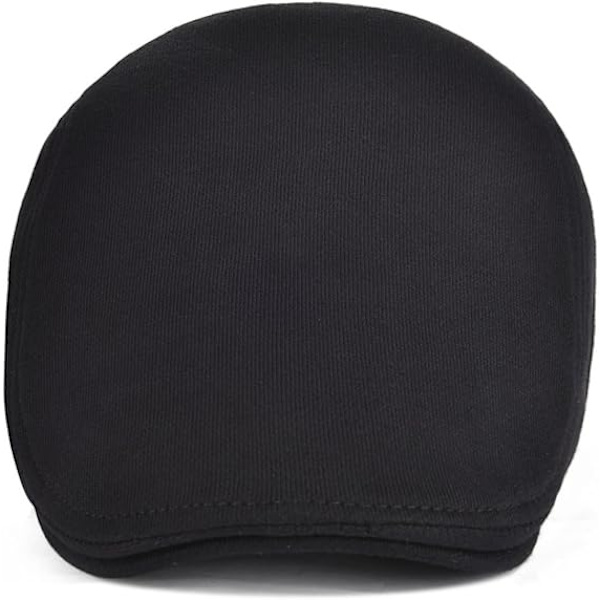 Herr Bomull Newsboy Cap Mjuk Passform Cabbie Hat