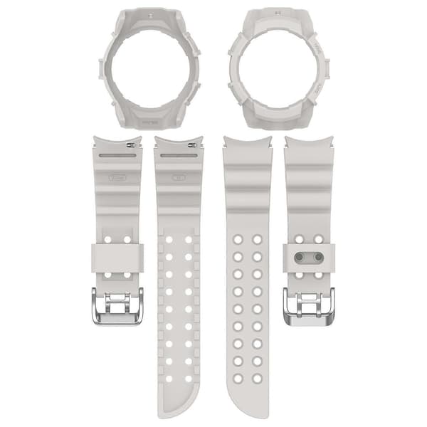 Type E Urrem til Samsung Galaxy Watch7 40mm Silikonerstatningsrem med Urkasse Style E