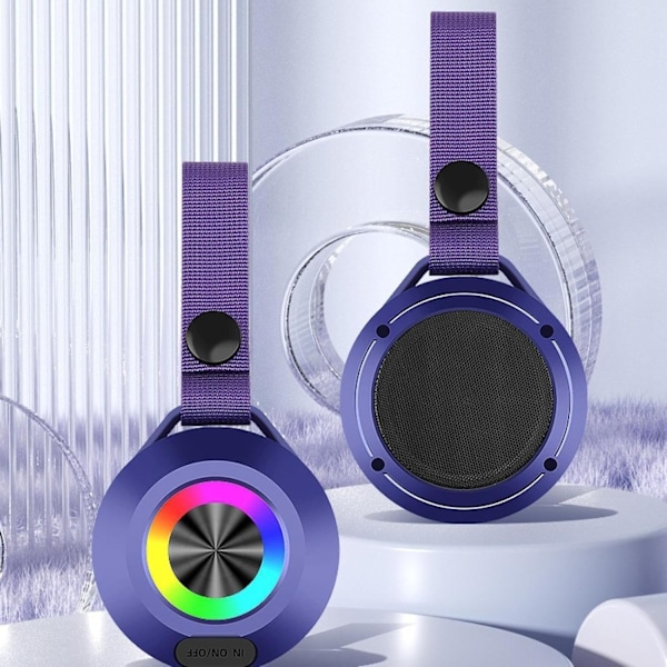 Pieni Bluetooth-kaiutin pyöräilyyn, vuorikiipeilyyn, langaton subwoofer, kannettava ulkokaiutin, lahjariipuskaiutin