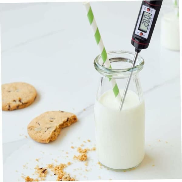 2 stk. steketermometer med probe, penntermometer i rustfritt stål - digitalt kjøkkentermometer for baking