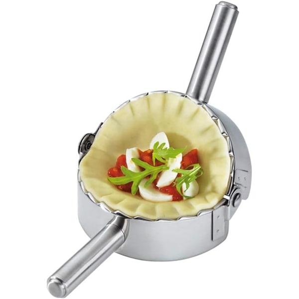 Ravioli, Pierogi, Dumplingform i rustfritt stål, etc., Rustfritt stål, Sølv, Størrelse M