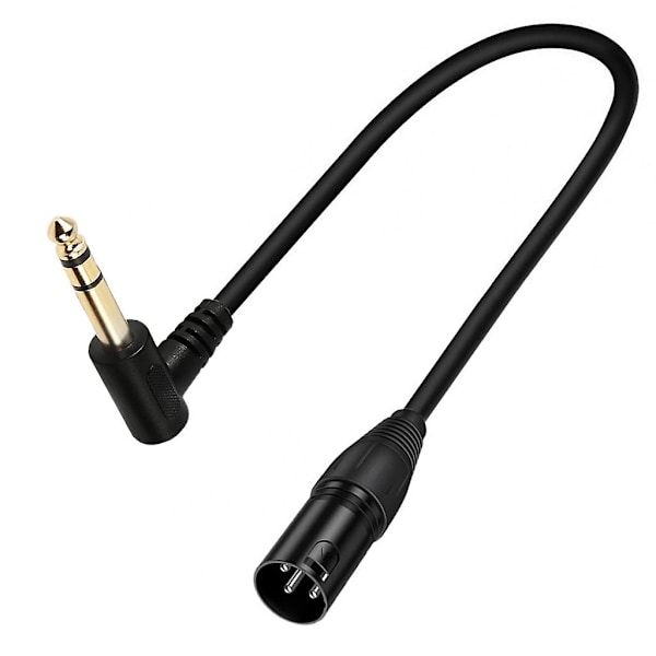 90 6,35 mm 1/4 tomme hann til XLR 3-pinners stereolydkabel, 6,35 mm 1/4\" til XLR stereolydadapterkabel for mikrofon Male