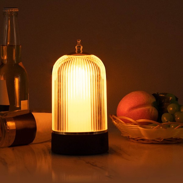 Bærbar Fuglebur Lampe - Berøringskontrol, Trådløs Batteridrevet Lampe med LED Pære, Bordlamper til Soveværelse, Dekorativ Sengelampe