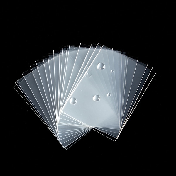 100 stk. Fotokortlommer, 66*91mm Transparent Lomme Idol Kort Beskyttende Lomme Trading Shield Lomme til kpop Album Fotos (Ikke Forseglbar)