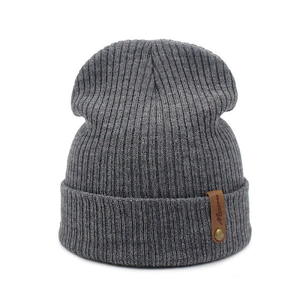 Strikket Lue Høst/Vinter 1 stk gray