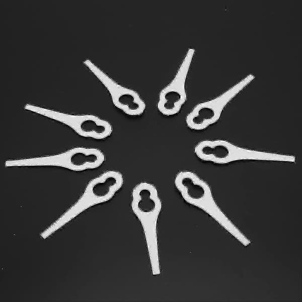 50 stk. Plastblader for gresstrimmer, gressklipperdeler for Bosch Alm 28 30 (hvit)