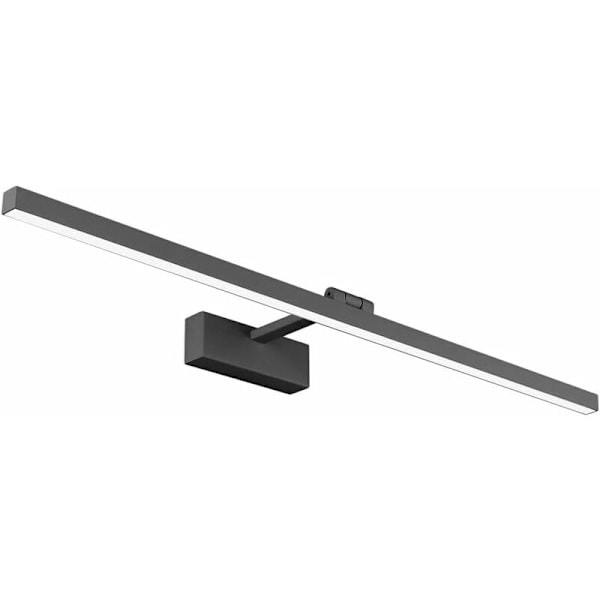 LED Badeværelsesspejl Lys IP44 9W Skabslampe Moderne Indendørs Væglampe 6000K, Sort